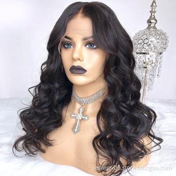 Virgin Hair Body Wave Wig Wholesale Vendor 13*6 Raw Indian Hair Unprocessed Virgin Cuticle Aligned Wig Hair HD Lace Front Wig